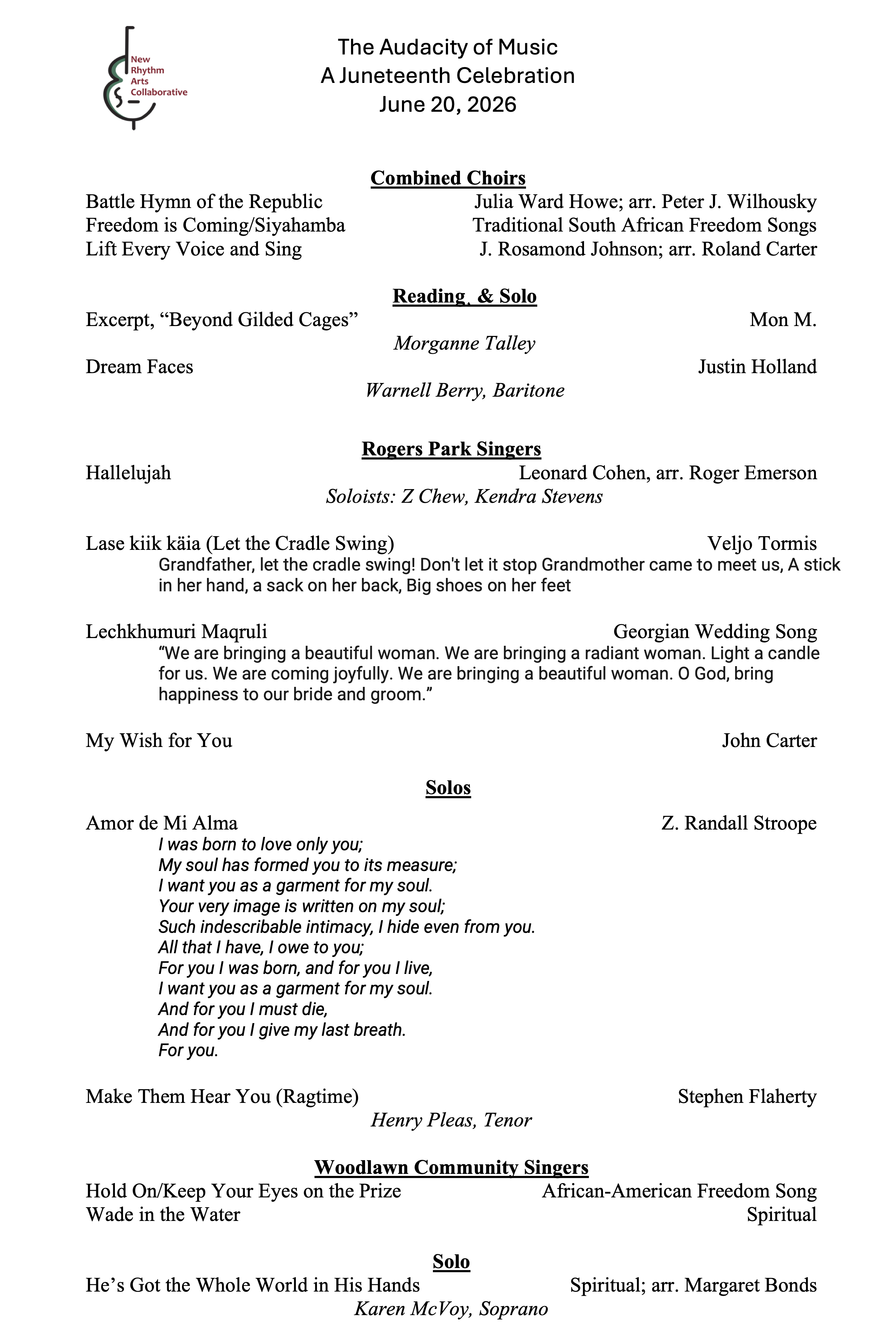 Audacity of Music Page 1